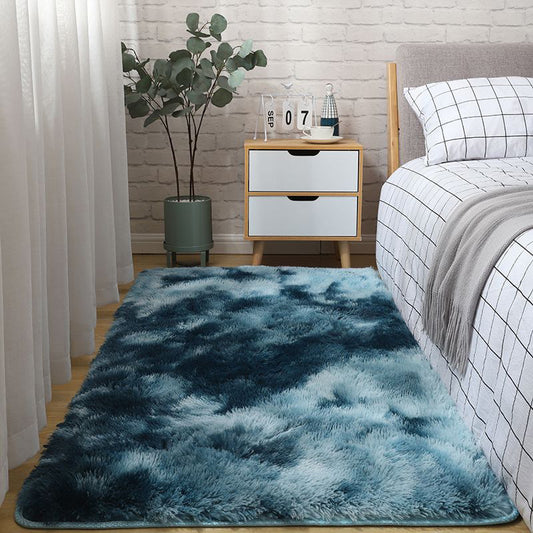 LuxeFur Rectangle Gradient Blue